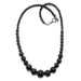 black tourmaline beaded necklace