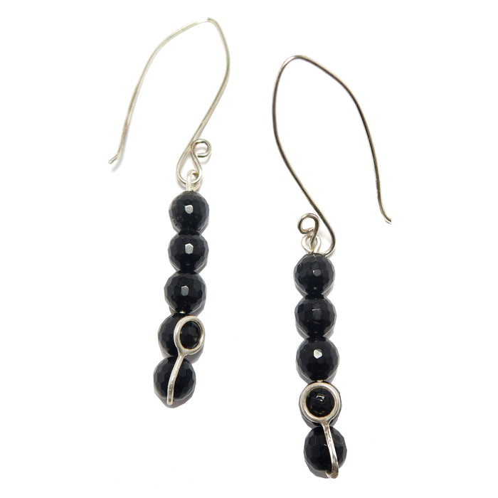 black tourmaline earrings