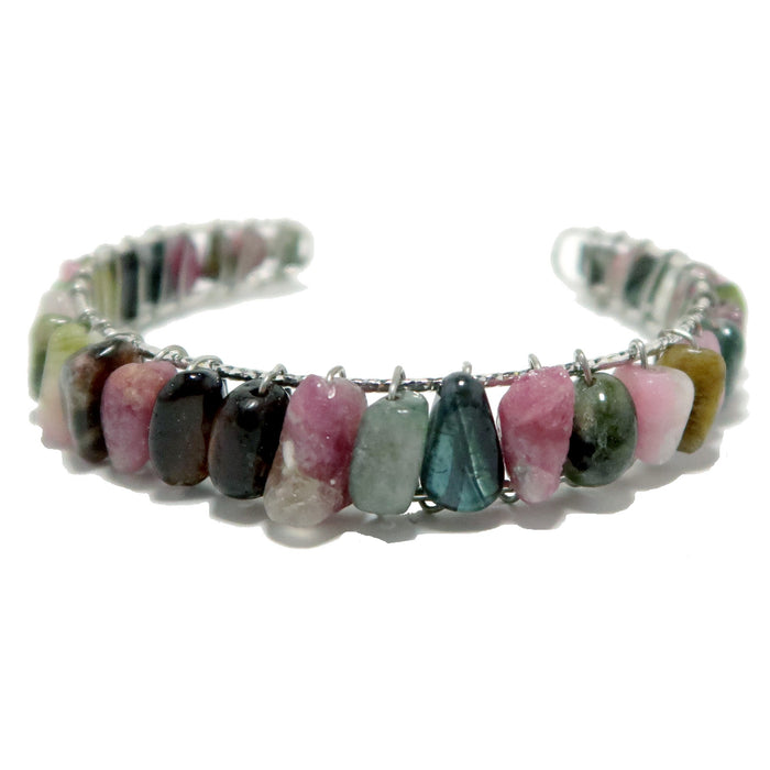 rainbow tourmaline bracelet