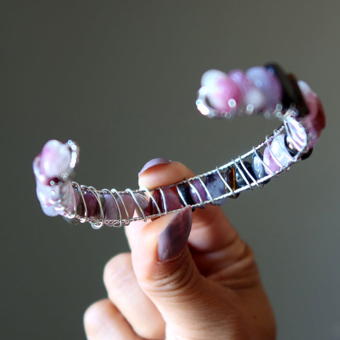 rainbow tourmaline bracelet