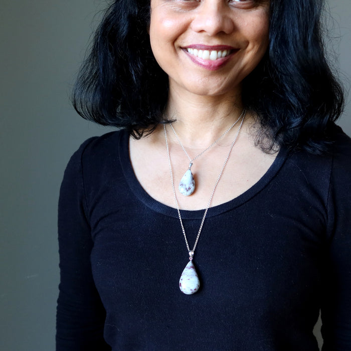 Red Tourmaline Necklace Hopeful Romantic Sterling Silver