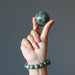 african turquoise sphere and bracelet