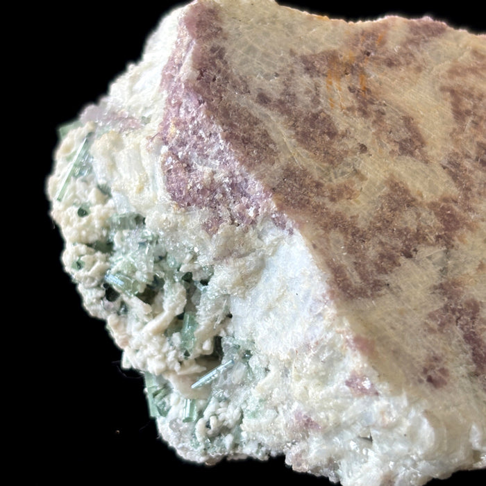 Tourmaline Lepidolite Cluster Rare Combo Crystal Purple Green