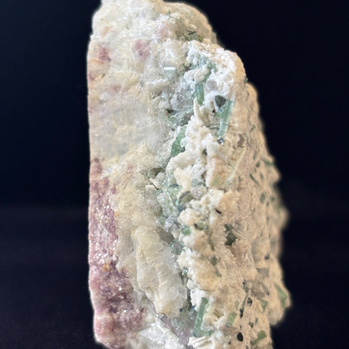 Tourmaline Lepidolite Cluster Rare Combo Crystal Purple Green