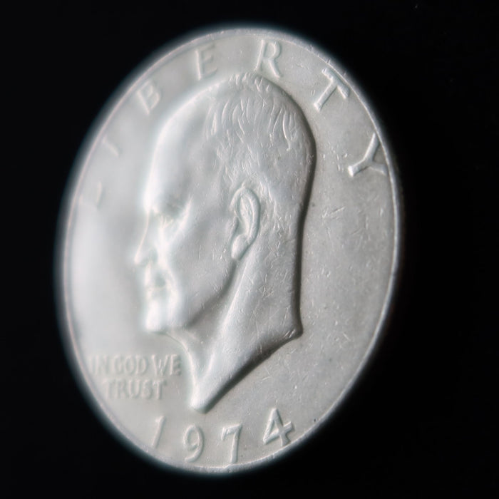 1974 Eisenhower Dollar Coin Philadelphia $1 IKE Moon Eagle Vintage Apollo 11