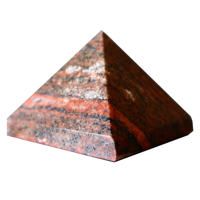 orange unakite pyramid