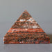orange unakite pyramid