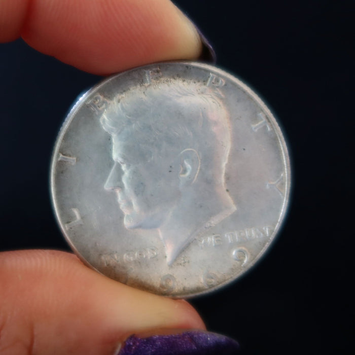 1969-D Kennedy Half Dollar 40% Silver US Mint State 50c Coin Vintage Denver