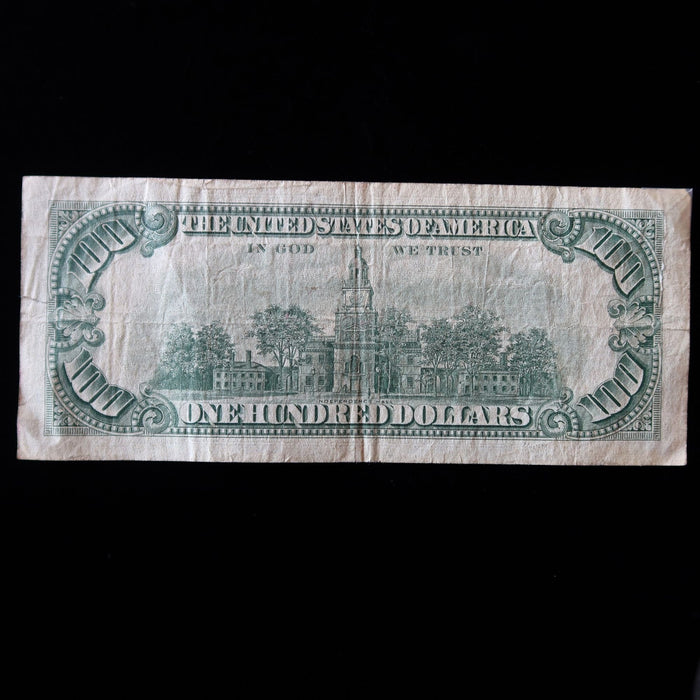 Vintage 1966 $100 Legal Tender Note Red Seal Fr. 1550 Granahan-Fowler Small Size