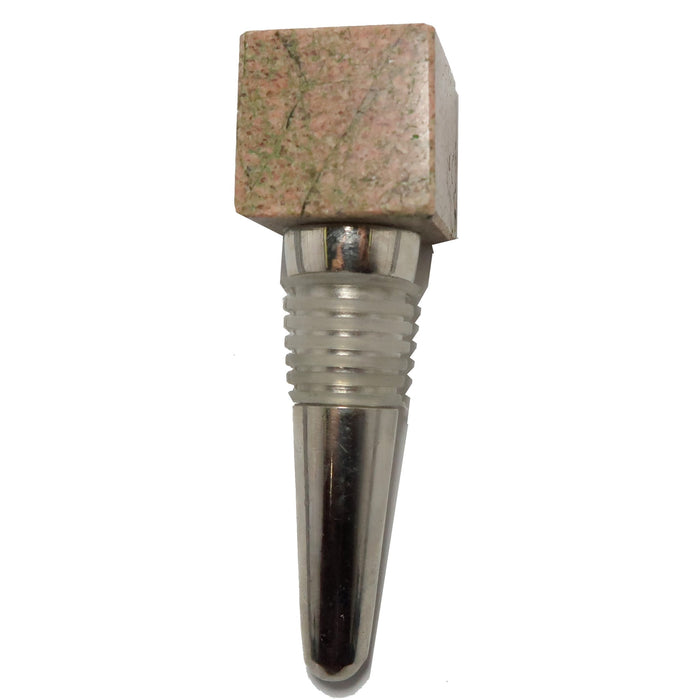 unakite block wine stopper
