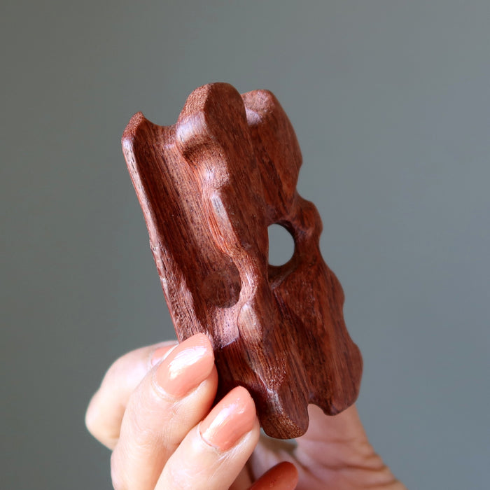Wood Charger Rosewood Display Stand for Clusters Stones