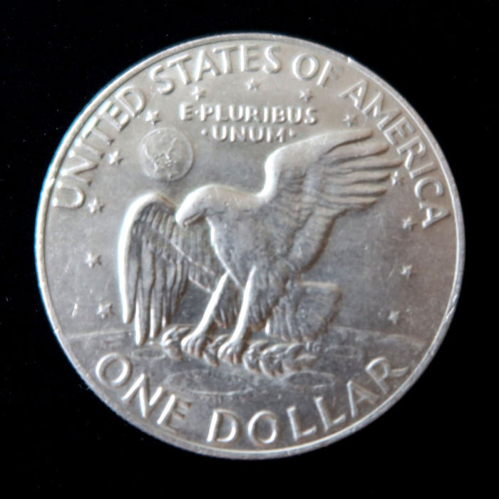 Vintage 1974 Silver Dollar Coin Eisenhower Philadelphia Moon Eagle Apollo 11