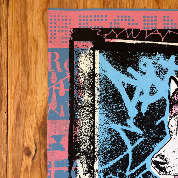 FAILE Wonder Wheel 32/250 Signed Numbered Silkscreen Print Street Art Husky Dog
