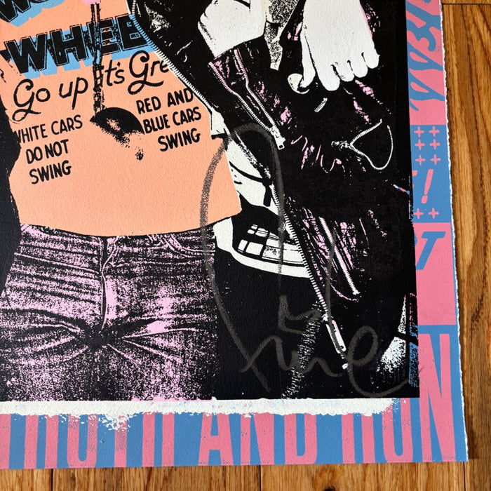FAILE Wonder Wheel 32/250 Signed Numbered Silkscreen Print Street Art Husky Dog