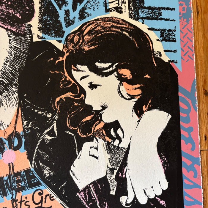 FAILE Wonder Wheel 32/250 Signed Numbered Silkscreen Print Street Art Husky Dog