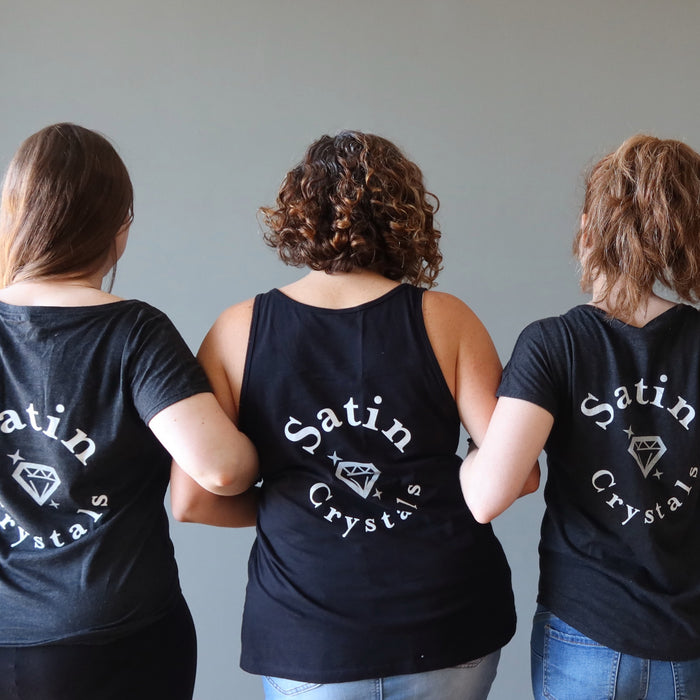 Satin Crystals T-Shirt Welcome to my Aura Dancer