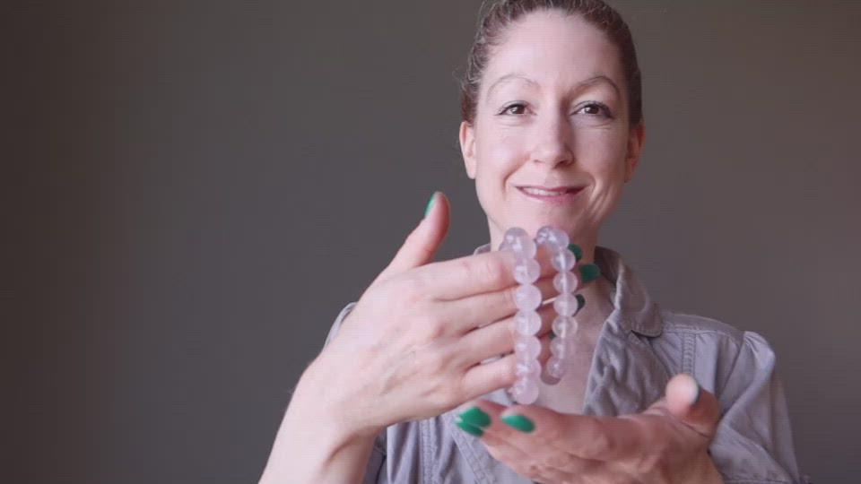 rose quartz bracelet video