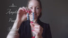video of female modeling angelite power bracelet