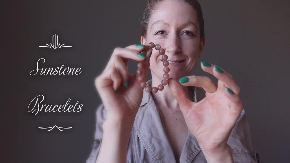 video on sunstone bracelet