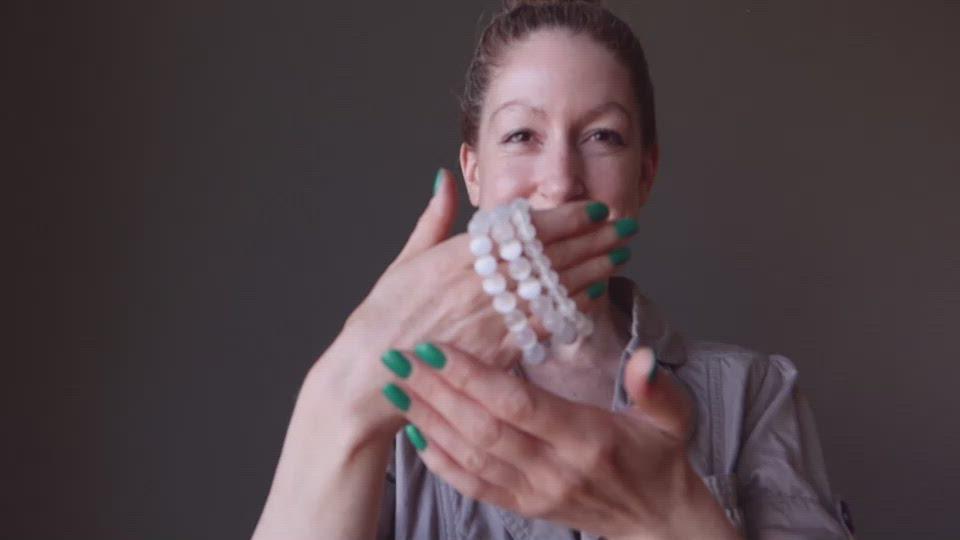 video on selenite bracelets