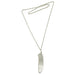 clear quartz sterling silver necklace
