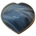 blue lace agate heart