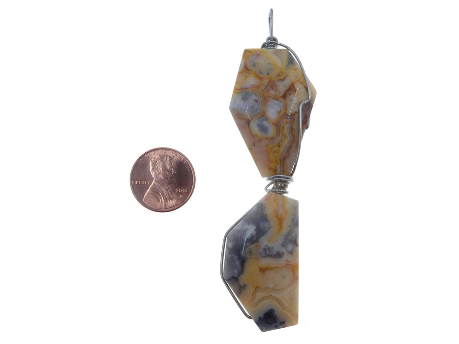 Agate Pendant Yellow Stone