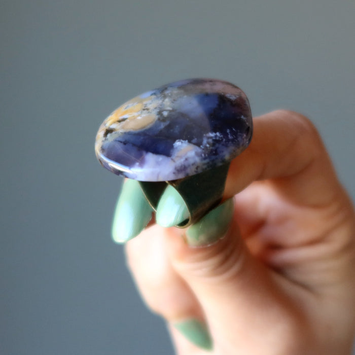 dendritic agate ring