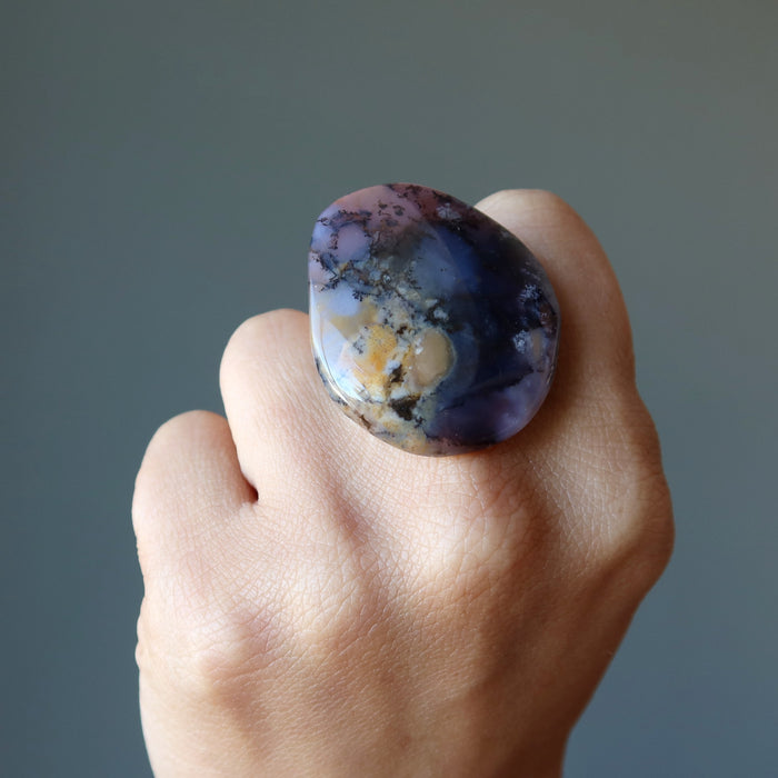 dendritic agate ring
