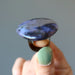 purple dendritic agate ring