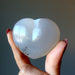 white agate heart