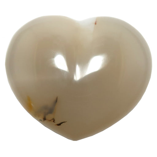 white agate heart