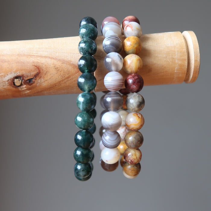 Agate Bracelet Set