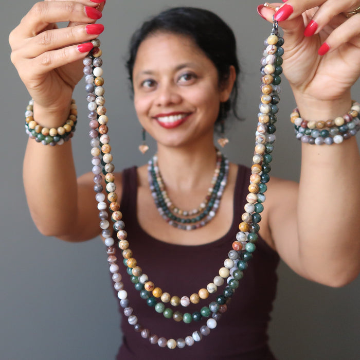 Agate Beads Necklace