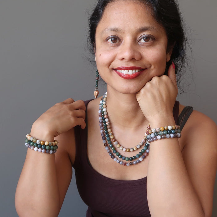 Agate Beads Necklace