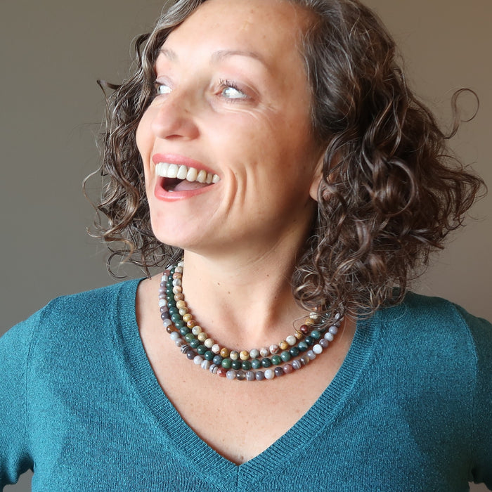 Agate Beads Necklace