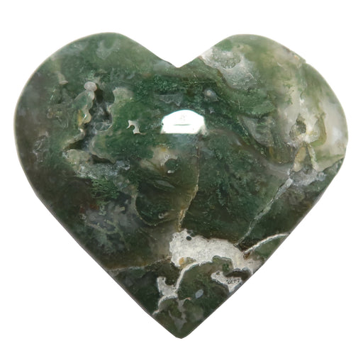 moss agate heart