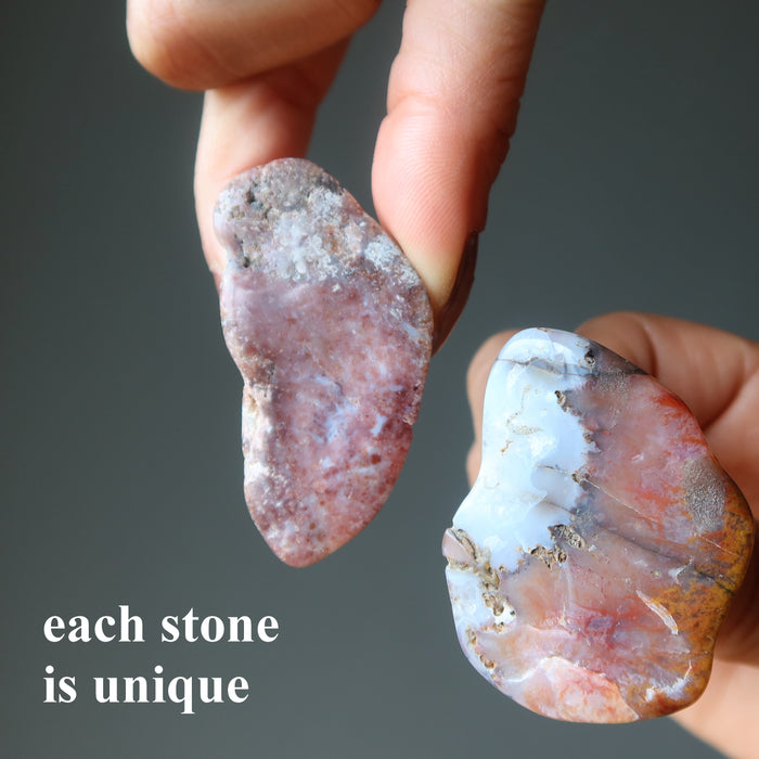 Red Agate Pendant Rough Tumble Bolo Charm