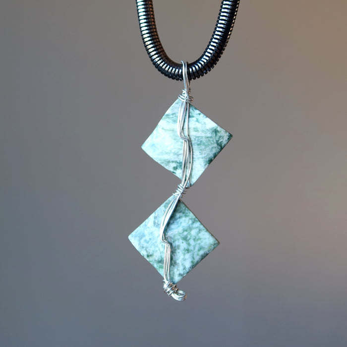 showing Tree Agate pendant