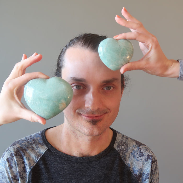 Amazonite Heart Sparkle 