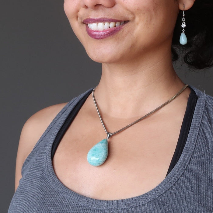 Amazonite Stone Pendant