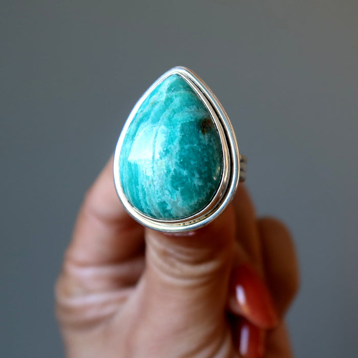 Amazonite Stone Ring