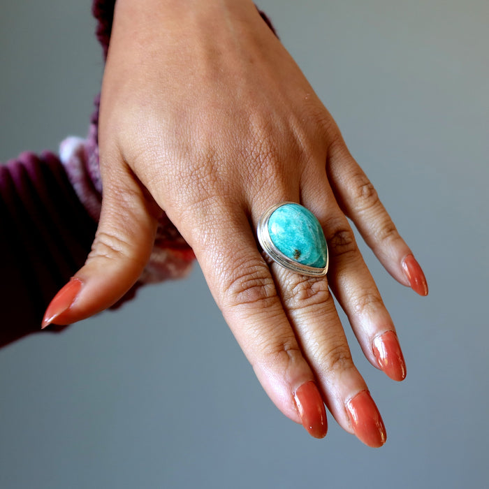 Amazonite Stone Ring