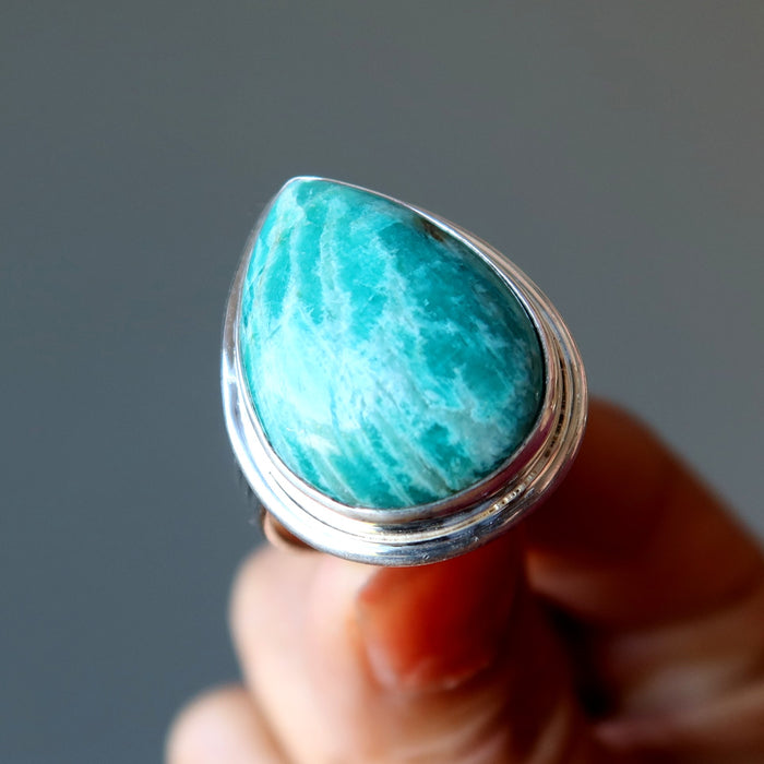 Amazonite Stone Ring