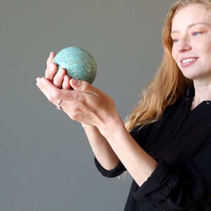 Amazonite Crystal Ball