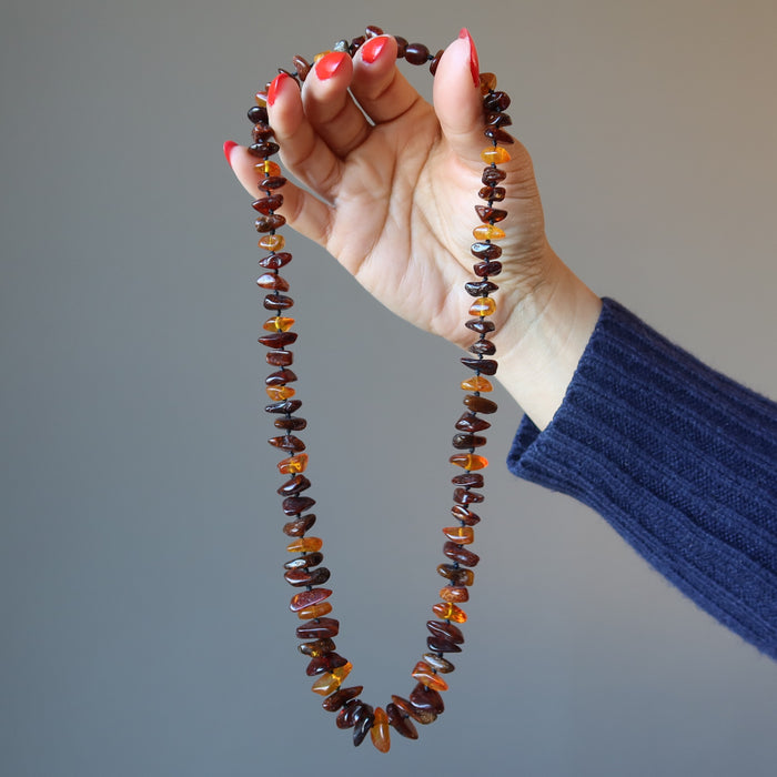 Amber Crystal Necklace