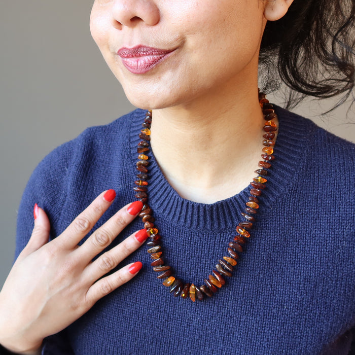 Amber Crystal Necklace