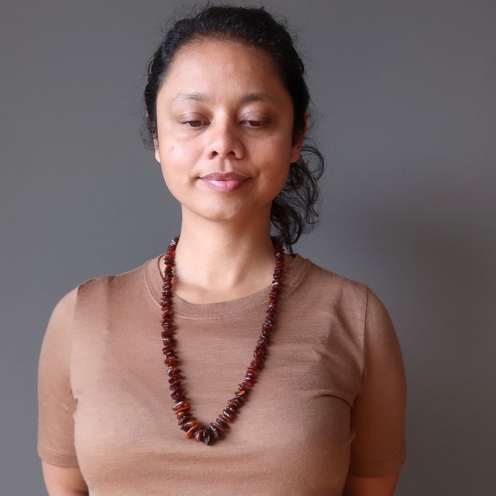 Gemstone Knotted Necklace