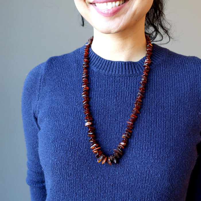 Gemstone Knotted Necklace