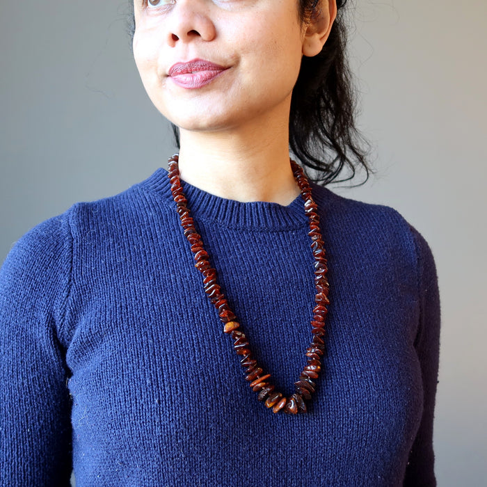 Gemstone Knotted Necklace